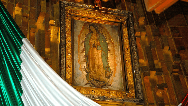 Nostra Signora di Guadalupe nella Basilica di Città del Messico